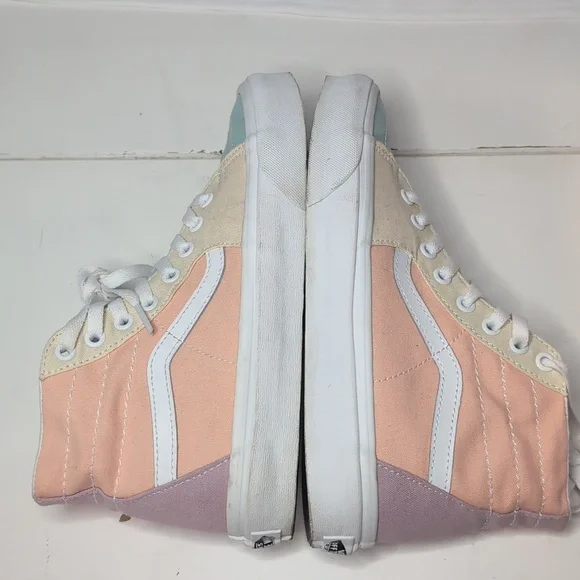 Vans Sk8 Hi Tampered Pastel Block Sneakers - Picture 10 of 12